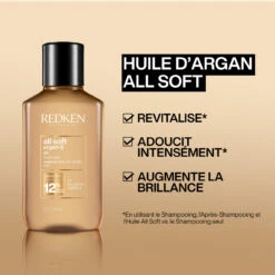 Huile D'Argan All Soft Redken 90ml -Capillaires Produits Magasin 0884486452993 1 44512.1694769882
