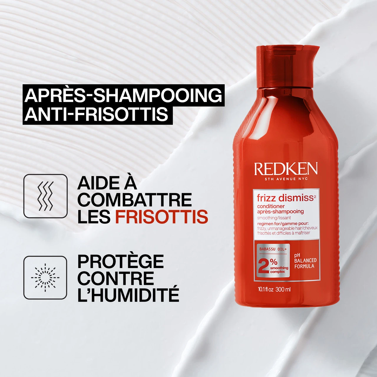 Conditioner Anti-Frisottis Frizz Dismiss Redken 300ml 4 Conditioner Anti-Frisottis Frizz Dismiss Redken 300ml – Image 2