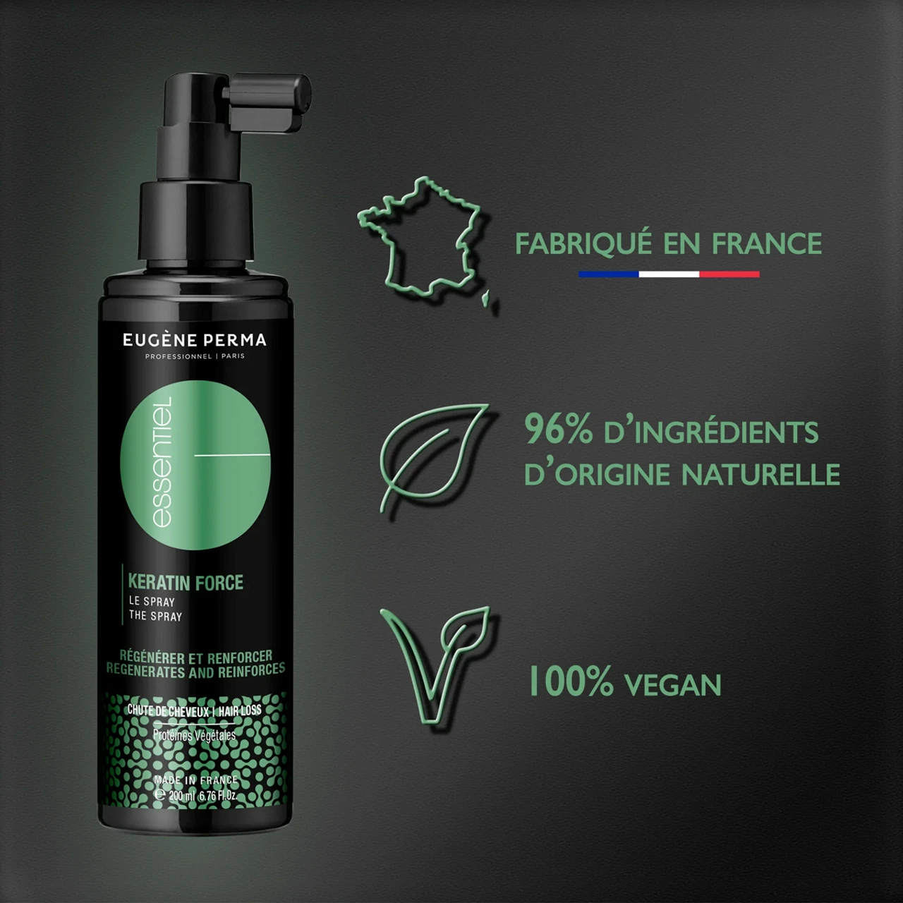 Spray Keratin Force Eugène Perma 200ml 6 Spray Keratin Force Eugène Perma 200ml – Image 4