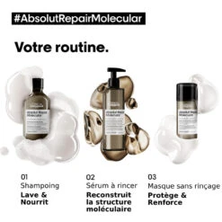 Shampooing Absolut Repair Molecular L'Oréal Professionnel 1500 Ml -Capillaires Produits Magasin molecular 1 25564.1694081532